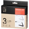 Orno PIRAMIS LED po spintele montuojamas šviestuvas 3,5 W, 200 lm, 4000 K, su bekontakčiu jungikliu, juodas
