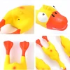 Piszcząca Cypinantis didelis guminis vištienos žaislas šunims ir šuniukams 22 cm