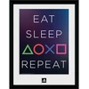 Plakatas Abysse PLAYSTATION - Įrėmintas paveikslas „Valgyk, miegok, kartok“ (30x40)