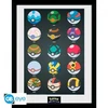 Plakatas Abysse POKEMON - Įrėmintas paveikslas „Pokeballs“ (30x40)