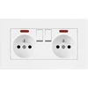 Plastrol Lizdas dvigubas lizdas 2p+su su jungikliu
