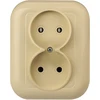 Plastrol Lizdas įleidžiamas dvigubas, 2x2p 16A, 250V