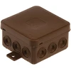 Plastrol Hermetiška n/t dėžutė v5 ip-54 75x75x41 12-viet. klik su silpninimais ruda