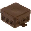 Plastrol Hermetiška n/t dėžutė v5 ip-54 75x75x41 12-viet. klik su silpninimais ruda