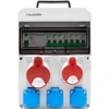 Plastrol Skirstomasis skydas cas-sfi 32a 16a 3×230 ip54 statybinis skirstomasis skydas su viršsrovių ir diferencine apsauga, ip 54, 1x32a-400v/1x16a-400v/3x16a-230v