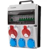 Plastrol Skirstomasis skydas cas-sfi 32a 16a 3×230 ip54 statybinis skirstomasis skydas su viršsrovių ir diferencine apsauga, ip 54, 1x32a-400v/1x16a-400v/3x16a-230v