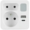 PLASTROL DVIGUBAS ŠAKOTUVAS SU LEMPUTE 1x USB + 1x USB C