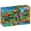 PLAYMOBIL - Dramblys su zoologijos sodo prižiūrėtoju (72068)