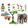PLAYMOBIL - Dramblys su zoologijos sodo prižiūrėtoju (72068)