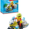 PLAYMOBIL - Greitosios pagalbos gydytojo motociklas su mirksinčia šviesa (71205)