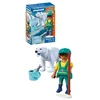 PLAYMOBIL - Zoologijos sodas: Baltasis lokys ir zoologijos sodo prižiūrėtojas (72090)