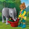 PLAYMOBIL - Zoologijos sodas: Drambliuko jauniklis ir zoologijos sodo prižiūrėtojas (72092)