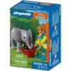 PLAYMOBIL - Zoologijos sodas: Drambliuko jauniklis ir zoologijos sodo prižiūrėtojas (72092)