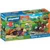 PLAYMOBIL - Zoologijos sodas: Zoologijos sodo prižiūrėtojas su transporto priemone (72072)
