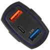 Automobilinis įkroviklis PLS34E QC 3.0 USB-C 2xUSB