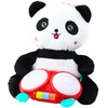 Lean Toys Pliušinė panda su būgnais, interaktyvus žaislas, 26x19.5x19 cm