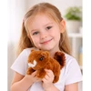 Lean Toys Voverė krepšelyje ruda