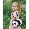 Lean Toys Pliušinė panda rankinė su metaline grandine, 20 cm