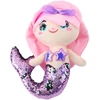 Lean Toys Minkštas undinėlės žaislas su blizgančiais žvyneliais 28 cm