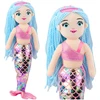 Lean Toys Pliušinė undinėlė su holografiniu uodegos efektu 48 cm