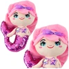 Lean Toys Minkšta undinėlė su blizgančia uodega 28 cm