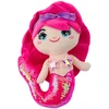 Lean Toys Rožinė pliušinė undinėlė su blizgučiais 28 cm