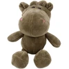 Lean Toys Pliušinis begemotas 23 x 12 cm, rudas