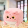Lean Toys Pliušinis katinas kubo formos, rožinis, 18 cm