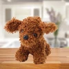 Lean Toys Pliušinis žaislas miniatiūrinis pudelis rudas 20 cm