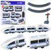 Lean Toys Elektrinis traukinys City Express su 13 dalių bėgiais