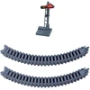 Lean Toys Elektrinis traukinys City Express su 13 dalių bėgiais