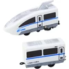Lean Toys Elektrinis traukinys City Express su 13 dalių bėgiais