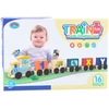 Lean Toys Edukacinis traukinys su raidėmis ir skaičiais, 16 vnt.