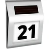 Podświetlany Šviečiantis namo numeris su saulės energija varomas LED lempos metalinis numerio ženklas