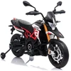 Lean Cars Akumuliatorinis motociklas Aprilia A007 juodai raudonas