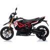 Lean Cars Akumuliatorinis motociklas Aprilia A007 juodai raudonas