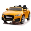 Lean Cars Vienvietis vaikiškas elektromobilis Audi TTRS, geltonas