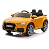 Lean Cars Vienvietis vaikiškas elektromobilis Audi TTRS, geltonas