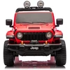 Lean Cars Raudonas elektrinis automobilis Jeep Rubicon DK-JWR556