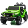 Lean Cars Žalias elektrinis automobilis Jeep Rubicon DK-JWR556