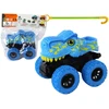Žaislinis automobilis Tyrannosaurus Lean Toys, mėlynas, 12x11x11,5 cm