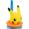 Pokemon 3d puodelis su šiaudeliu, 360 ml.