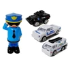 Lean Toys Automobilis su policininko figūrėlė 2in1