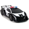 Lean Toys Nuotoliniu būdu valdomas policijos automobilis 1:16 LED juodas