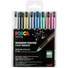 Posca - PC1MR - Ypač ploni rašikliai - Metalinės spalvos, 8 vnt. (401653)