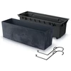 Prosperplast Plastikinis vazonas URBI CASE BETON EFFECT W, su įdėklu, tamsiai pilkos sp., 58 x 18 x 20 cm