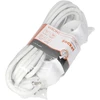 Orno Przedłużacz 3 krypčių prailgintuvas 2P+Z, 5m H05VV-F 3x1.5mm2, Imax=16A, plokščias kištukas, baltas