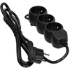 Orno partnertele Extension cord 3x2P+Z,1.5m, 3x1,5, juodas (ES-4/W/1,5)