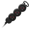 Orno partnertele Extension cord 3x2P+Z,1.5m, 3x1,5, juodas (ES-4/W/1,5)