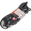 Orno Przedłużacz 3 krypčių prailgintuvas 2P+Z, su jungikliu, 3m H05VV-F 3x1.5mm2, Imax=16A, plokščias kištukas, juodas